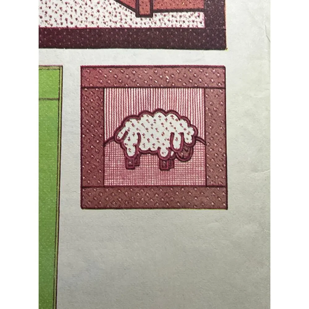 McCalls 6316 Quilt Pattern pillows farm animals sheep rooster geese chicken